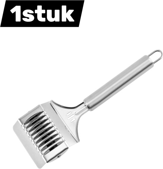 1 artikel - Noedelsnijder - Roestvrijstalen noedelsnijder - Noedelroller - Handmatige noedelsnijder - Noedelverdeler - Zilver van BleuMoo