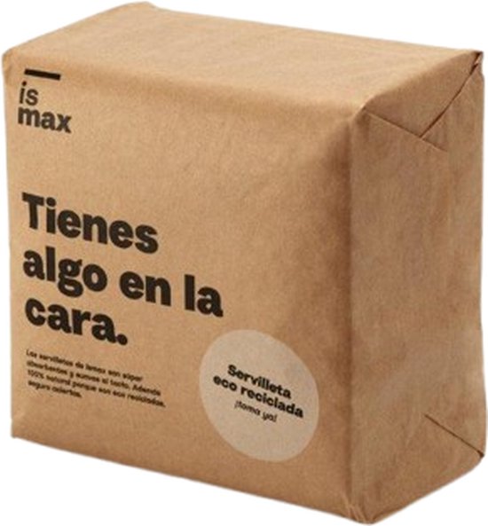 1 laag ecologisch servet 100 eenheden|Organic Napkin 1 Layer 100 units|Serviette écologique 1 couche 100 unités van Merkloos