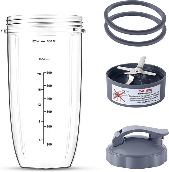 1 Set Sapcentrifuge-accessoires - Water Bestendige Sluitring - sapcentrifuge Reserveonderdelen beker - voor NutriBullet Personal Blender - Voor 600W en 900W - Blender Vervangende Onderdelen van Merkloos