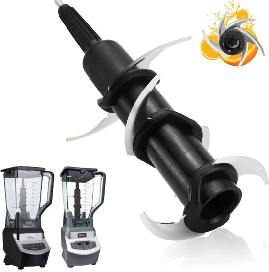 1 stuk - Blender 6-blads vervangingsset - Blender vervangend gestapeld mes - Gestapeld 6-blads vervanging - Zwart - Compatibel met Ninja Professional Blender-modellen BL500 BL660 BL700 BL740 NJ600C - Voor 72 oz Ninja Blenders van Merkloos