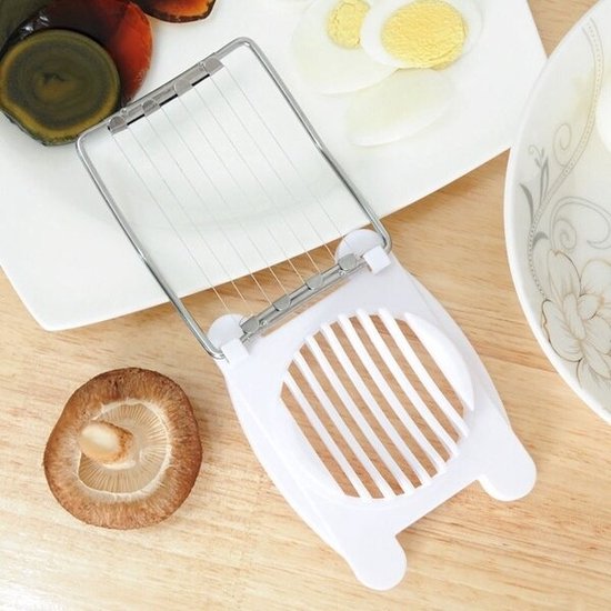 1 Stuk - Eiersnijder - Eierscheider - Snijapparaat - Handmatige - Roestvrijstalen hakmolen - Keuken Accessoires - Gekookte eiersnijder van Merkloos