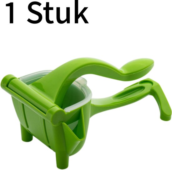 1 stuk - Handmatige Citroenpers - Hoog sapgehalte & zonder pitjes - Voor keuken, bakken & cocktails - Extra dik & voedselveilig plastic - Duurzaam - Groen