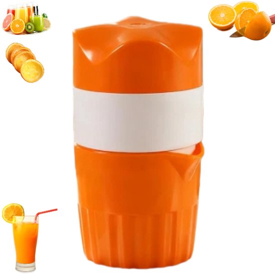 1 stuk - Mini sapcentrifugebeker - Sapcentrifuge - Handmatige sinaasappelpers - Multifunctionele sapcentrifuge - Sinaasappel - 9,5*11*17 cm - Geschikt voor citroenen, limoenen en grapefruits