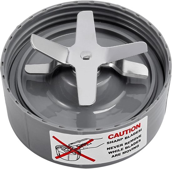 1 stuks - sapcentrifuge onderdeel -sapcentrifuge - geschikt voor NutriBullet 600 W /900 W Pro extractormes serie - messenhouder - met siliconen rubber pakkingen seal of ring - grijs van Merkloos