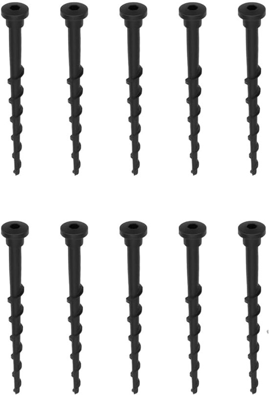 10 stuks grondschroeven voor robotmaaier, kunststof haringen, robotmaaier voor laadstation, stabiele grondschroeven, fundering en bodemschroef, betrouwbare robotmaaieraccessoires voor gazon