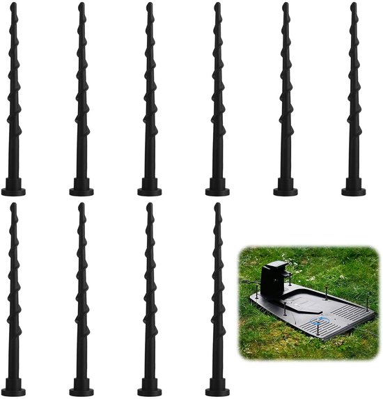 10 stuks laadstationschroeven voor grasmaaiers, compatibel met Husqvarna Automower 105 305 308, lengte 13,7 cm, tuingereedschap