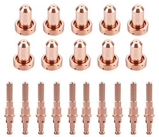 10 Stuks Plasmasnijder Elektrode en Nozzle Tips voor SL60/SL100 Plasma Snijbrander