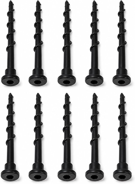 10 stuks robotmaaier, robuust, 14 cm, compatibel met Automower 105, 305, 308, 320, 330X, voor laadstation, inbussleutel inbegrepen, PP-materiaal, robuust