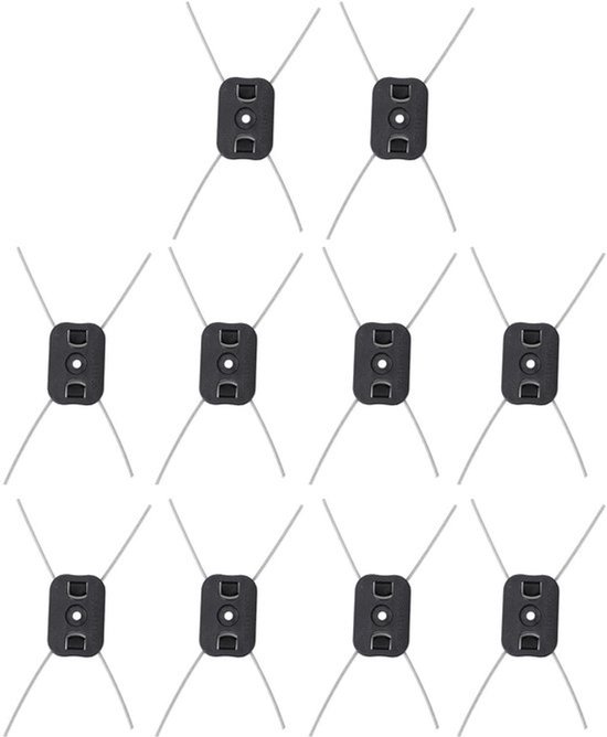 10 stuks String Trimmer Heads Vervangen, ABS RVS Coil Draad Onkruidtrimmer Koppen voor 5.5mm Midden Gat Elektrische Onkruid Wakers van Merkloos