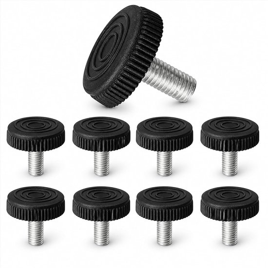 10 stuks verstelbare nivellerende voeten meubels glijdende stelvoeten schroef in tafel stoel voeten vloerbeschermer (M10 x 35 x 25 mm)