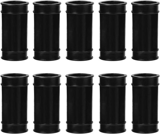 10 Stuks Vierkante Wateradapter voor Pluimvee, Plastic Drinkconnector voor Kippen, Geschikt voor Broedequipment, Zwart/Wit Optioneel