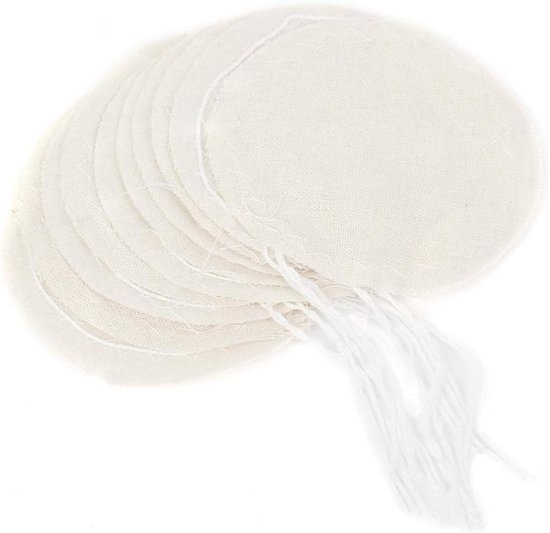10 Stuks Voedselveilige Nylon Sifon Doek - Ronde Koffiefilter voor Koffiezetapparaat en Dripper van Merkloos