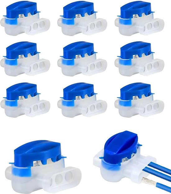 10 x elektrische kabelverbinders, met gel gevulde klemblokken voor elektrische kabels, robots, grasmaaiers, automower grasmaaiers, accessoires