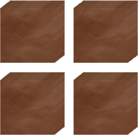 100 stuks aluminium vellen voor snoep, 20 cm x 20 cm staven, chocoladepapier, aluminiumfolie voor decoratie van snoep (koffie, glanzende afwerking)