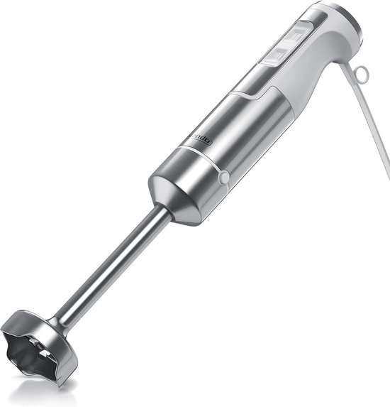 1000W Staafmixer met RVS Pureerstaaf en Traploze Snelheidsregeling - Krachtige Mixer met Turboknop van Merkloos