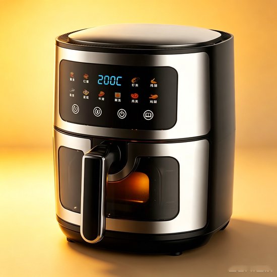10L zwarte heteluchtfriteuse multifunctionele frietmaker voor huishoudelijk gebruik grote capaciteit, olievrije en vetarme elektrische friteuse