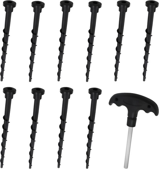11 stuks grondschroeven voor robotmaaier, 13,7 cm, grondschroeven, grondschroeven, laadstation, grasmaaier, tuinschroeven, robuust, voor buitenuitrusting