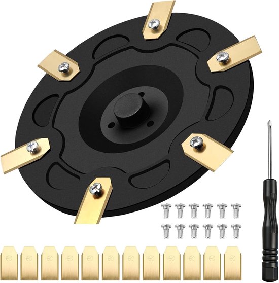 12-delige messenschijven compatibel met Segway Navimow robotmaaier i105E, i108E, i110n, i205 AWD, i208 AWD+ 12 schroeven, compatibel met Segway Navimow, grasrobot, messenschijf en draaischijf voor