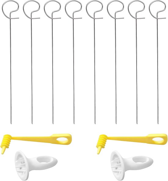 12-delige spiraalsnijder set voor creatieve snacks, barbecues en familiediners met roestvrijstalen messen en handgrepen