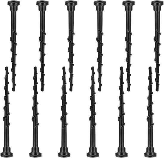 12 stuks aardschroeven voor robotmaaier, 13,7 cm grasmaaier, laadstation, schroeven, eenvoudig te monteren, veilige grip, schroefharingen, schroef robotmaaier voor campingtenten.