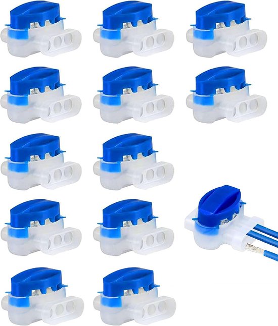 12 x elektrische kabelverbinders, met gel gevulde klemblokken voor elektrische kabels, robots, grasmaaiers, automower grasmaaiers, accessoires