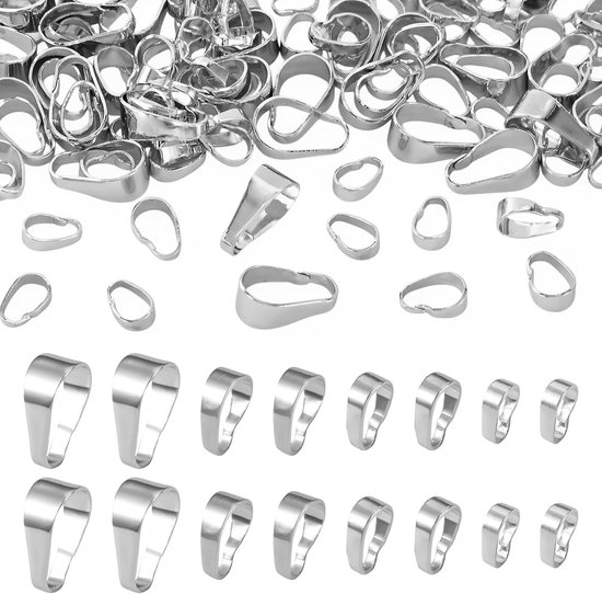120Pcs Messing Snap op Bails Sieraden Hanger Sluitingen Haken