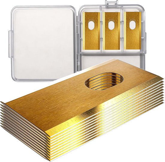15-delig titanium snijmes voor Dreame A1, A1 Pro, A1 Ultra, A2, M1, M2 | Robotmaaier, DIN EN 50636-2-107 getest, scherp, duurzaam, roestvrij en stil, met opbergdoos