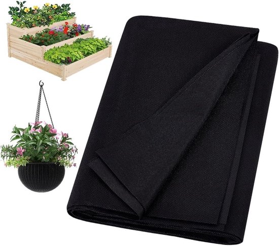 162x210cm Planter Liner voor verhoogde bloembedden, niet-geweven materiaal voor binnen en buiten, ideaal voor hangende bloembakken