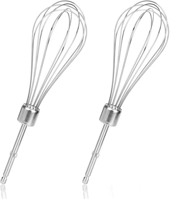 2-delige handmixerkloppers, roestvrijstalen handmixer, vervangende kloppers, elektrische mixeronderdelen voor Hamilton Beach handmixer 62682RZ 62692 62695V 64699 (12 stokjes) van Merkloos