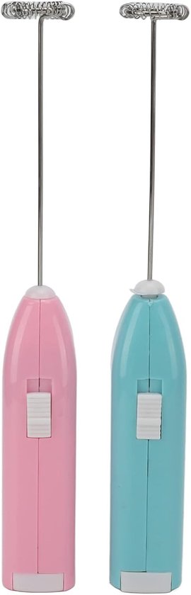 2-delige Mini-handmixer, Hoge Snelheid Hoogfrequente Motor Bediening met één Hand Duurzaam Roestvrij Roestvrij Staal Materiaal Elektrische Roerder voor Het Mengen van Huishoudelijke Vloeistoffen