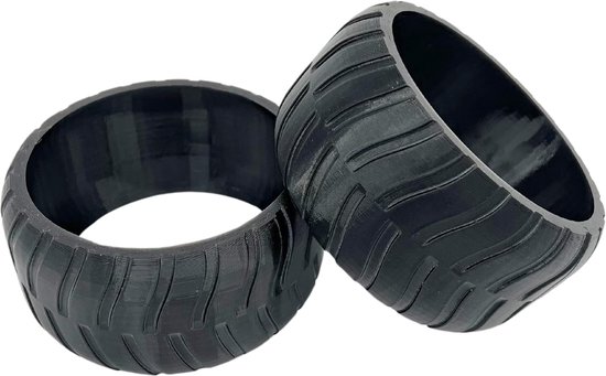 2-delige wielbescherming compatibel met Worx Landroid L1500, L2000, WR155E, WR153E... Voorwiel Profiel Verhoging hoes - Robuust profiel Tuning - Tractieverbetering Made in Germany