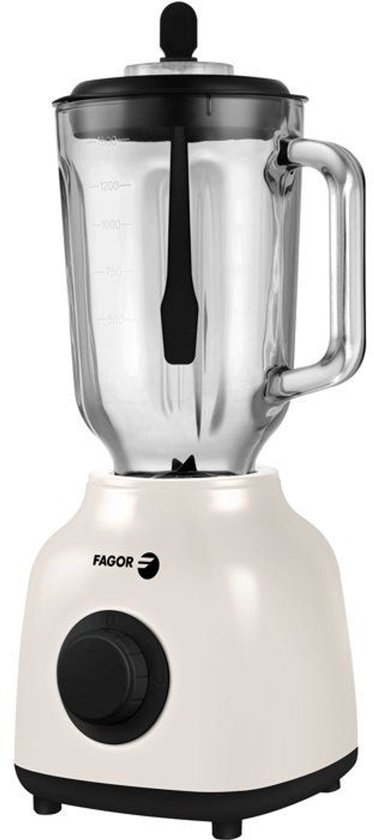 2-in-1 blender - FAGOR - FGC2160 - 400 W - 1,5 L maatbeker van glas - Crème