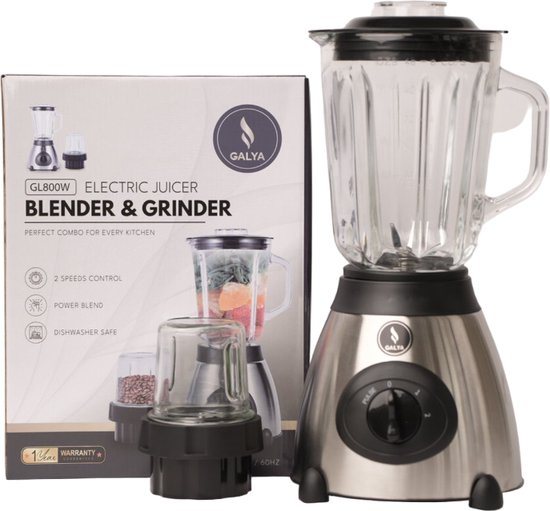2 in 1 Blender - Mixeur de cuisine 2 en 1 van Emerio