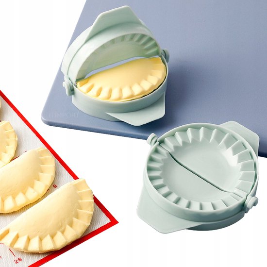 2-in-1 Pierogi Maker: Snijder & Vormer - ABS Groen