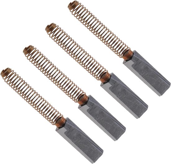2 Paar Koolborstels 23mm/25mmx6mmx6mm voor Keukenmachines, Vervangingsonderdelen en Accessoires van Merkloos