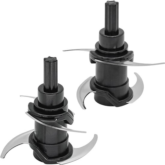 2 Pack Vervangende Bladen voor Mini Keukenmachine - Ideaal voor Hakken en Pureren van Merkloos