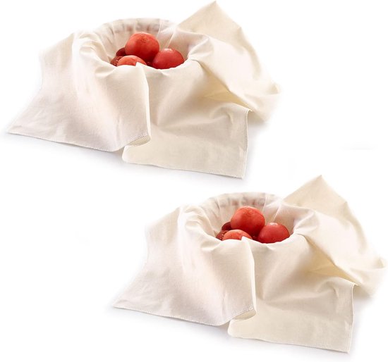 2 passer-, dumpling- och sildukar, Bomull, 60 x 60 cm, Vit, 119322E3