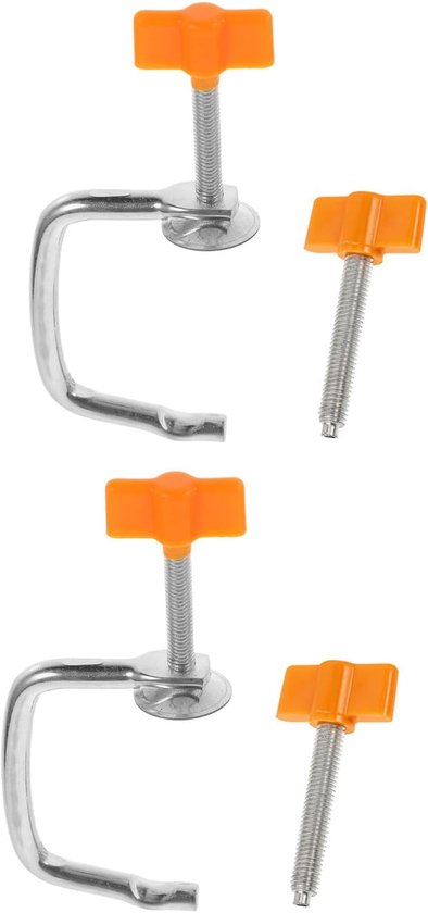 2 Sets Pasta Machine Vervangingsklem Schroeven Stevige Metalen Houder voor Handmatige Noedelmaker Universele Reparatieklem voor Keuken Pasta Gereedschap Efficiënt Gebruik