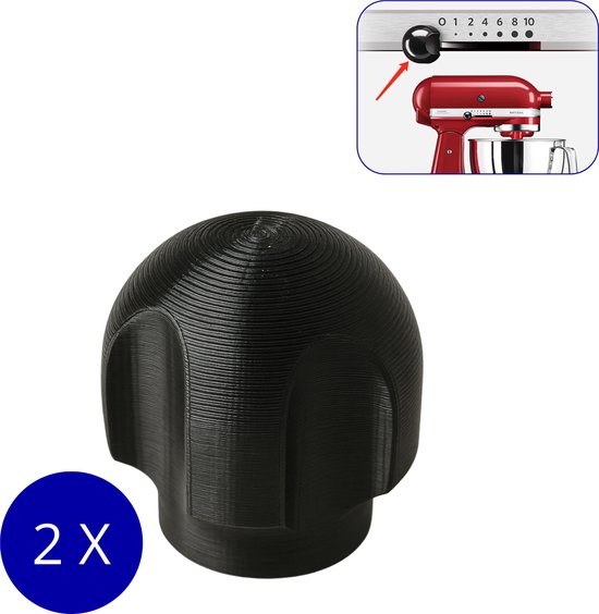 2 snelheids- of vergrendelingsknoppen voor KitchenAid keukenmixer van KitchenAid