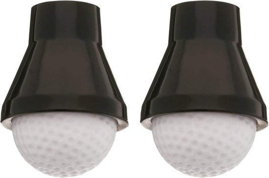 2 Stks Golf Bal Retriever Putter Sucker Vinger Pick Up Training Aids Zwart