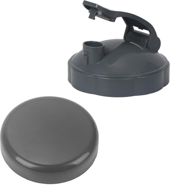 2 stuks -1 plat deksel en 1 flip top- vervangende onderdelen voor het deksel van de Nutribullet blender - voor Nutribullet 600W en 900W 18/24/32 oz van Nutribullet