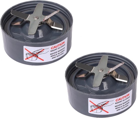2 Stuks Blender Mes Vervanging voor 600W en 900W Mixers van Merkloos