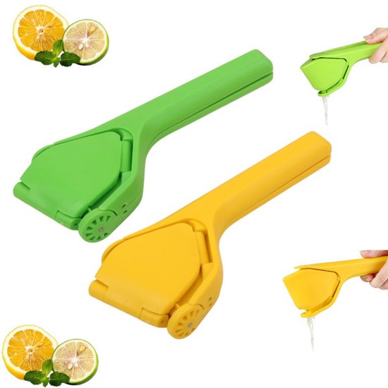 2 stuks - Citroenpers - Limoenpers - Handmatige Citroenpers - Lemon squeezer - Citrusknijper - Opvouwbaar ontwerp bespaart ruimte, eenvoudig op te bergen en perst eenvoudig citroenen, limoenen en citrusvruchten uit.