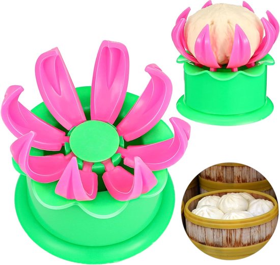 2 stuks Dumplingmaker, stoom gevulde bun making mold, anti-aanbak-bakgereedschap in Chinese stijl, plastic vorm, gevulde broodjesmaker, voor gestoomde broodjes