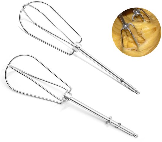 2 stuks garde voor handmixer, vervangende garde voor het kloppen van roerenheid, rechts, links, mixer, klopbezem, handmixer voor keukenmachine