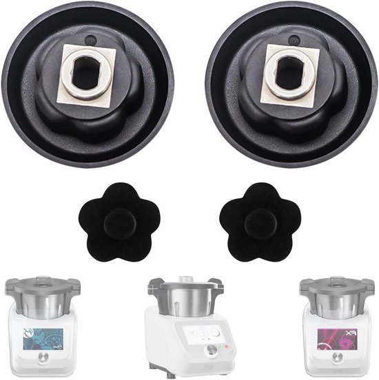 2 stuks koppeling voor keukenmachine, vervangende onderdelen voor aandrijving, clutch en transmissiegidsen voor multifunctionele keukenmachines van Merkloos
