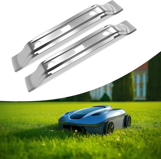 2 stuks maairobotmessen 20 cm Compatibel met Stihl maairobot Stihl maairobot iMOW RMI 422, 422P, 422PC, 522 C, 632, 632 P, 632 C, 632 PC, Viking iMow MI4 maaiermessen Vervangingsmes Maairobottrimmer