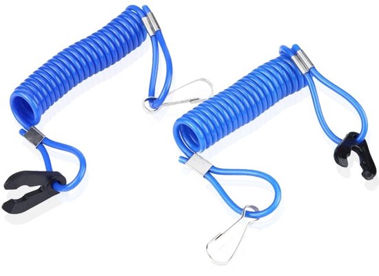 2 Stuks Noodstop Schakelaar Sleutelband voor Buitenboordmotoren - Motor Stop en Ignitie Accessoire