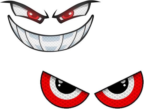 2 Stuks PVC-motorhelmstickers, Robotstickers