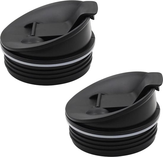 2 stuks Vervangende sip n seal deksel voor 16oz beker, Geschikt voor 1000W Ninja Mega Kitchen System (BL770) Blender/Keukenmachine met 1500W BL770A 30/ BL770 30/BL773CO 30/BL771 30/BL772 30 (Grijs sip n seal deksel, Dia.:3.15inch) van Ninja